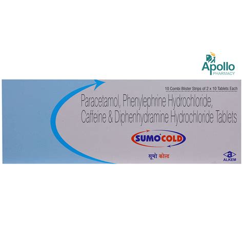 Sumo Cold Tablet 10's Price, Uses, Side Effects, Composition - Apollo Pharmacy