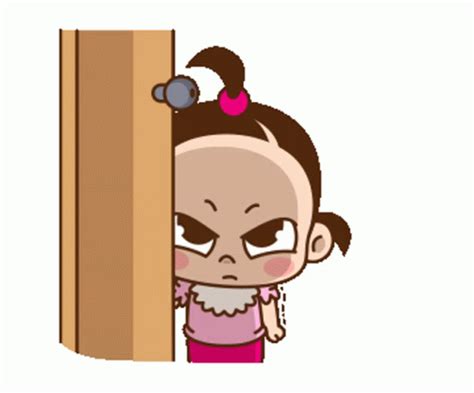 Mad Door Sticker - Mad Door Crash - Discover & Share GIFs Cute Couple Cartoon, Cute Cartoon ...