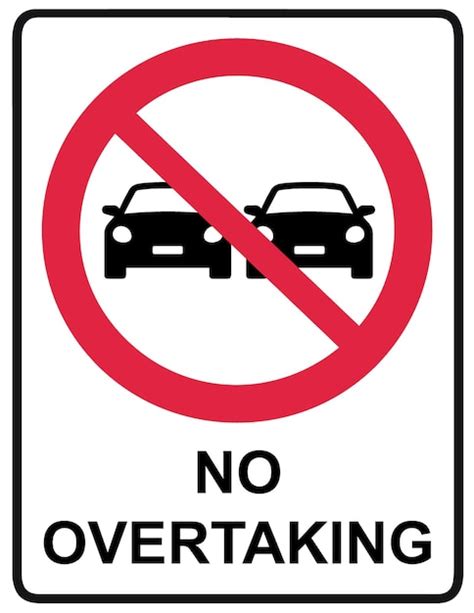 No Overtaking Sign