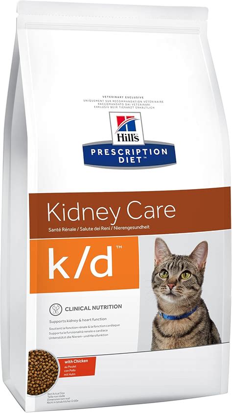 HILL'S Prescription Diet Feline k/d - Cat Food - Renal Health - 1.5 kg ...