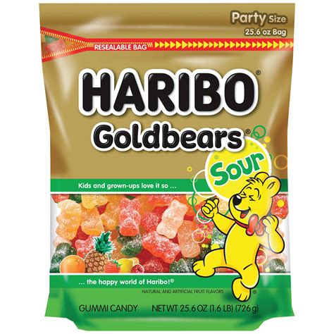 Haribo Sour Gold Bears Gummi Candy Resealable Bag - Shop Candy at H-E-B