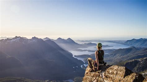 landscape, Nature, Women, Rock Climbing, Lake, Mountain, Rock, Sunlight, Horizon Wallpapers HD ...