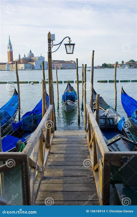 Gondola Boats on Grand Canal Venice Italy Stock Photo - Image of europe, canal: 10618914