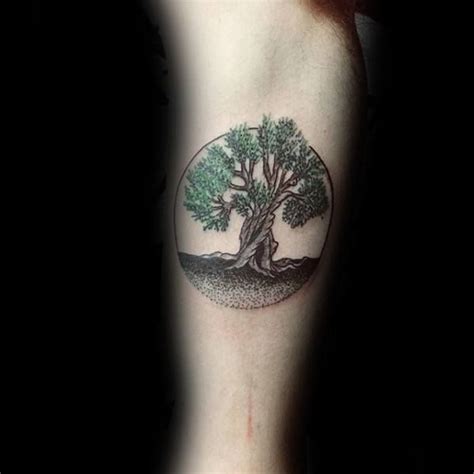 30 Olive Tree Tattoo Designs For Men - Olea Europaea Ink Ideas