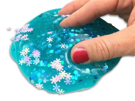 Slime ASMR Frozen Slime Clear Slime Glitter Slime TURQUOISE - Etsy