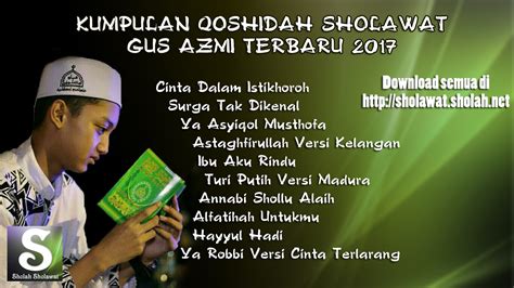 Download Kumpulan MP3 Sholawat Gus Azmi Syubbanul Muslimin Gratis Terbaru - Sholah Sholawat ...