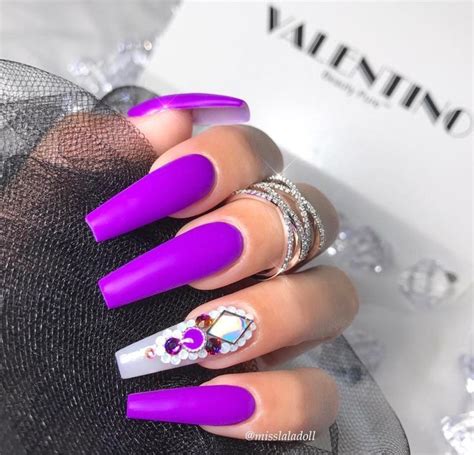 Purple Nails Pinterest @Hair,Nails,And Style | Purple nail designs, Purple nail art designs ...