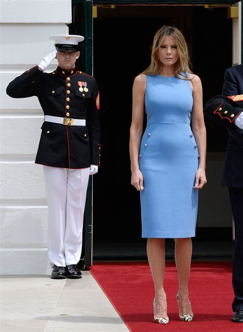 Melania Trump Meets Panama’s President and First Lady in Michael Kors ...