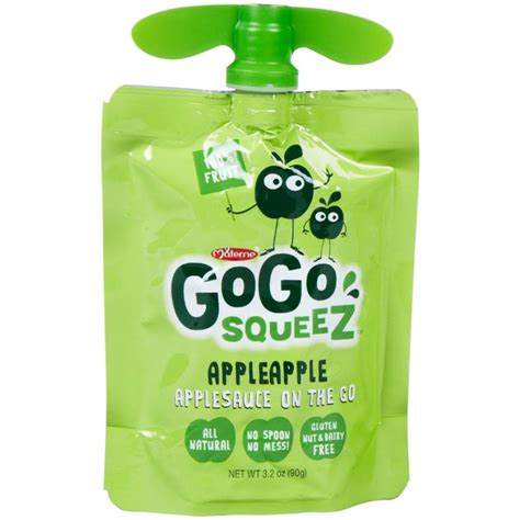 GoGo SqueeZ Apple Apple Applesauce Pouches | Snackoree.com