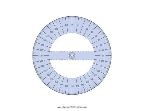 Printable Protractor 360 Pdf