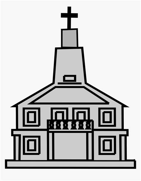 Clipart Png Church - Sketsa Gambar Tempat Ibadah, Transparent Png , Transparent Png Image - PNGitem