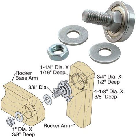 Heartwarming Glider Rocker Bearings And Hardware How To Make A Simple Rocking Chair