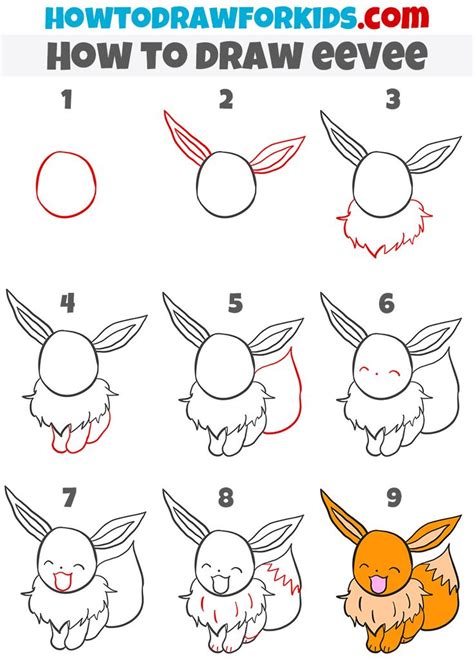 How to Draw Eevee | Easy doodles drawings, Cute easy drawings, Easy ...