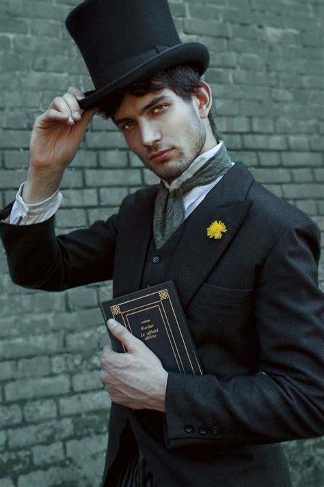 Fashionable Victorian gentleman with top hat. | Costume ideas 2020, Victorian men, Gothic men