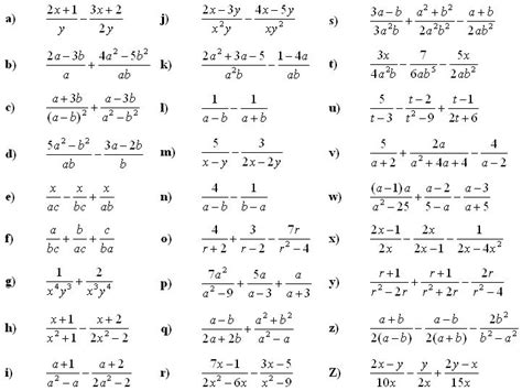 Simplify Algebraic Fractions Worksheets | Fractions worksheets, Worksheets, Fractions