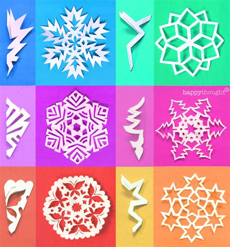 Cut Easy Paper Snowflake Pattern Template