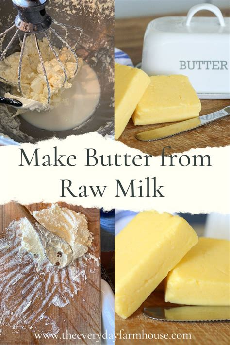 How to Make Butter from Raw Milk in 2024 | Butter recipes homemade, Raw ...