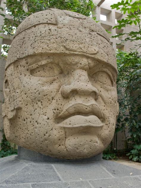 3-These giant head sculptures were created by the ancient Olmec civilization. The Olmecs where ...