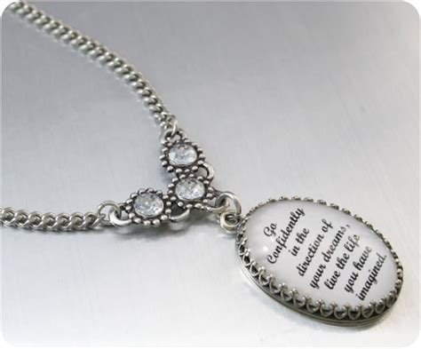 Inspirational Quote Necklace Motivational by BlackberryDesigns