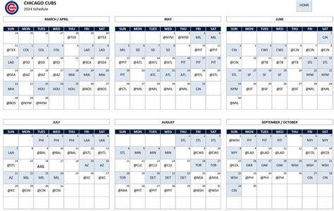 Cubs 2024 regular season schedule - Bleed Cubbie Blue