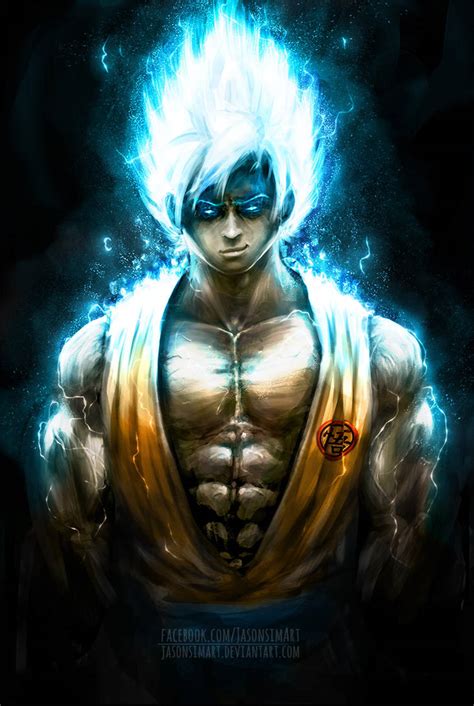 Goku Super Saiyan God by SimArtWorks on DeviantArt