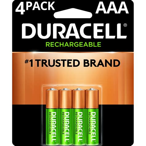 Duracell Rechargeable AAA Batteries, Pre-Charged 1.5V Triple A Battery ...