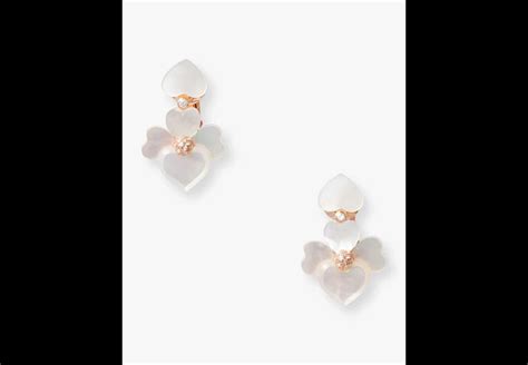 Precious Pansy Clip On Drop Earrings | Kate Spade New York