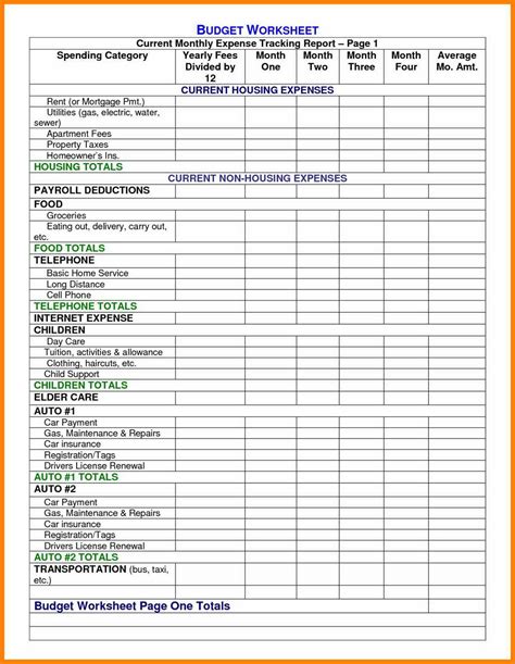 Monthly Budget Expenses Spreadsheet within Business Income And Expense Spreadsheet With Template ...