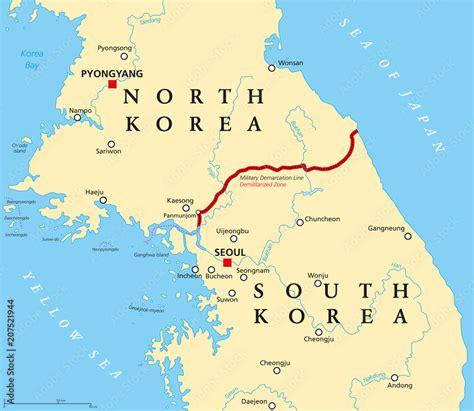 The Korean Demilitarized Zone: A Map Of Division And Hope - Texas Fault Lines Map - Earthquake ...