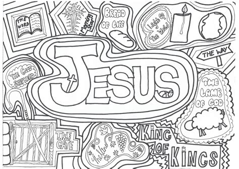 Free Printable Coloring Pages Of Names Of Jesus