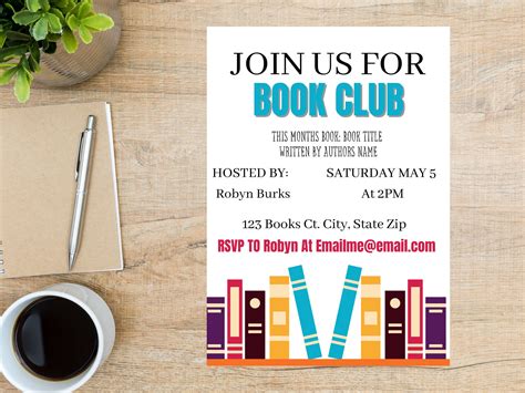 Book Club Invitation Template