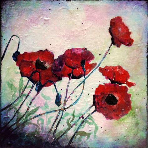 Abstract Poppy Painting: Beginner Acrylic Painting Project — Craft-e-Corner