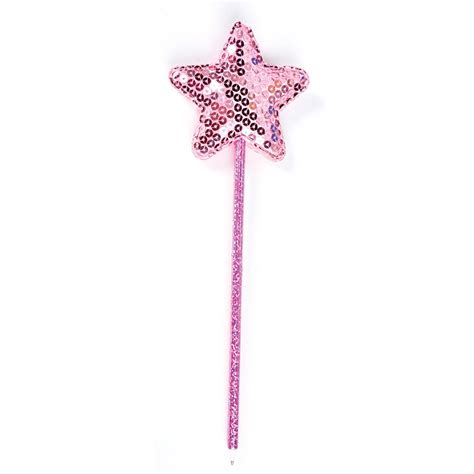 Fairy Wand pen in pink glitter with pink sequined star at the top. This fairy wand pen has ...