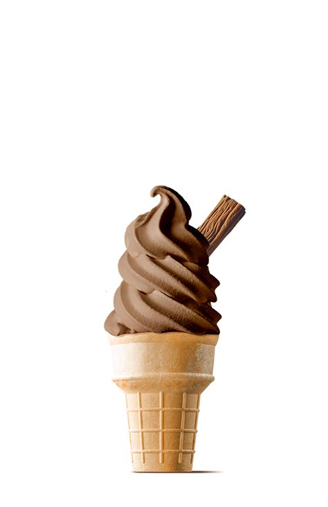 Chocolate Soft Serve Cone with Flake - Eats Bible