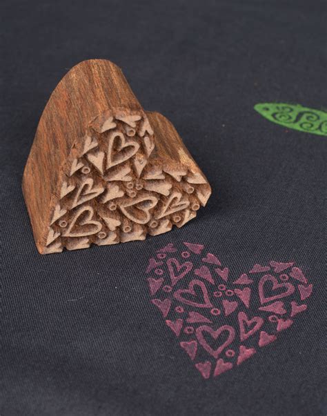 Wooden Block Painting | Heart Shape 420 | RR Printing Tools