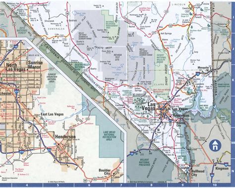 Map of Nevada. Free highway road map NV with cities towns counties