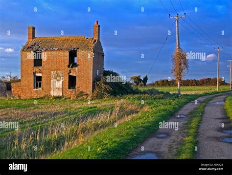 Ruin building Fenland East Anglia uk Stock Photo, Royalty Free Image: 4411178 - Alamy