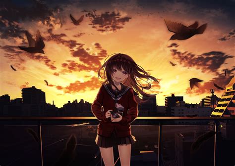 Anime Girl Smiling Wallpapers - Wallpaper Cave