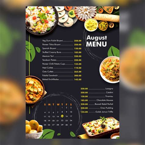 Menu Card Design - Logo designer in India, Graphic designer in India