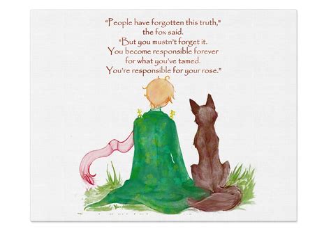 The little Prince Fox Quote Inspirational Quote Le Petit | Etsy