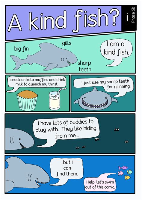 A Kind Fish - Phase 5b decodable comic