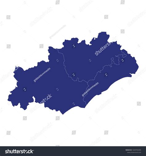 High Quality Map Herault Department France Stock Vector (Royalty Free ...