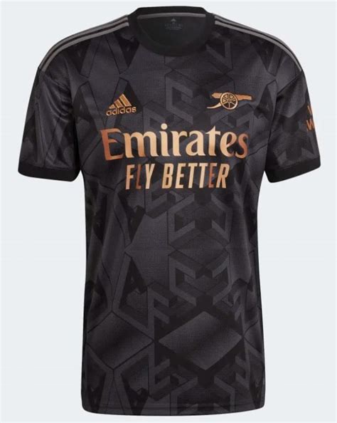 New Arsenal Away Kit 22-23 | Black & Bronze Nike Jersey to debut ...