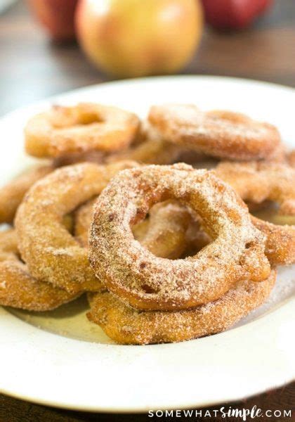 Fried Cinnamon Apple Rings Recipe | Somewhat Simple