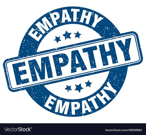 Empathy stamp empathy label round grunge sign Vector Image