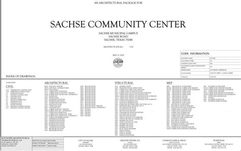 Sachse Community Center - Virtual Builders Exchange