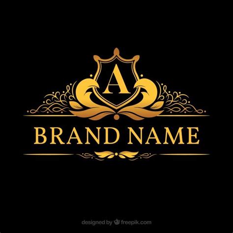 Monogram Logo With Golden Letter | Logotipo de monograma, Logo com letras, Monograma