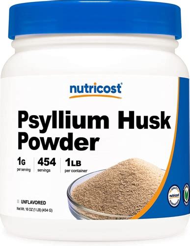 Nutricost Psyllium Husk Powder Unflavored -- 1 lb - Vitacost