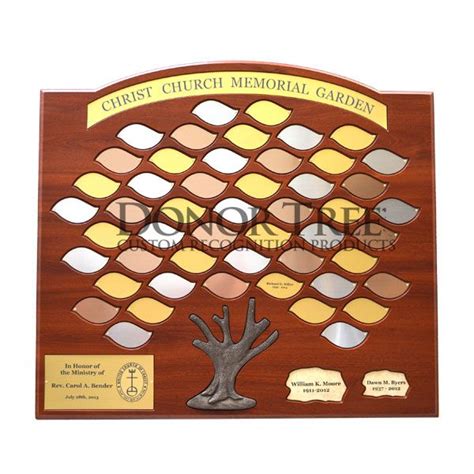 Custom Donor Tree - Donor Tree - Custom Plaques | Donor tree, Custom plaques, Donor plaques