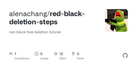 GitHub - alenachang/red-black-deletion-steps: red-black tree deletion tutorial